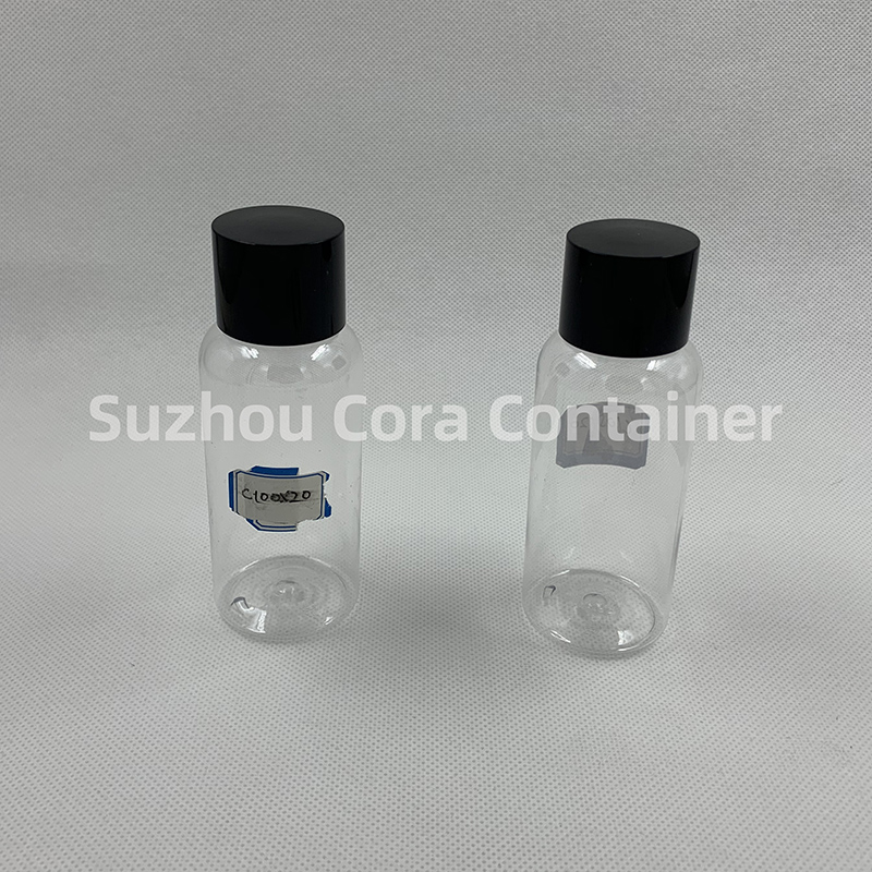 100ml Neck Size 20mm Pet Plastic Cosmetic Bottle with Screwing Cap